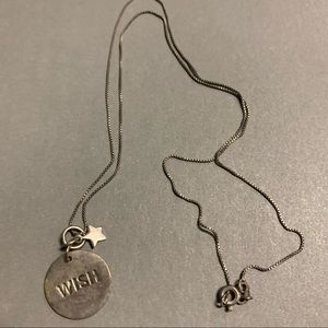 💜 Silver Wish Charm Necklace